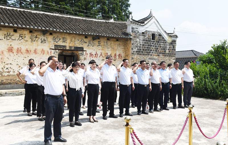 荆门市人民医院部分党员干部赴子陵镇八角村开展红色主题教育活动.JPG